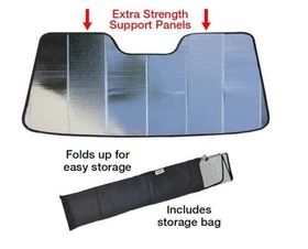 Premium Folding Custom Fit Sun Shade & bag for MITSUBISHI - Shield Made in USA