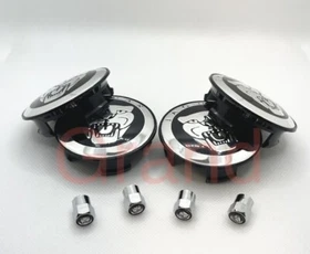 Jaguar Wheel Center Caps Black &Air Caps 59mm S-Type X-type XF XJ8 XEL XJ XK