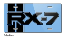 Mazda Rx-7 Series 2 Emblem Novelty License Plate - Aluminum - 16 colors Made USA