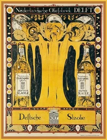 10458.Decor Poster.Room wall interior art design.Art Deco Netherlands liquor.Bar