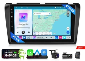 For 2004-2009 Mazda 3 M3BKX7S 6+64 Android 14 Radio Car Stereo GPS CarPlay Audio
