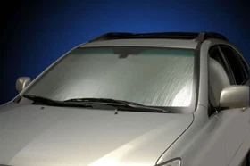 SILVER Rolling Custom Sun Shade for Mercedes - Windshield Heat SunScreen Shield