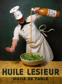 10389.Decoration Poster.Home interior design.Wall Art.French Chef.Kitchen salad
