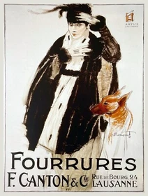 10413.Decor Poster.Room wall art home interior design.Nouveau fashion model.Dog