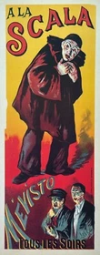 10529.Decor Poster.Room wall interior art design.A La Scala Mefisto circus show