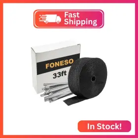 BHW10 FONESO Exhaust Heat Wrap Header Tape Fiberglass He