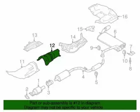 3M5Z-5811434-B FORD Floor Pan Heat Shield Front Focus #3
