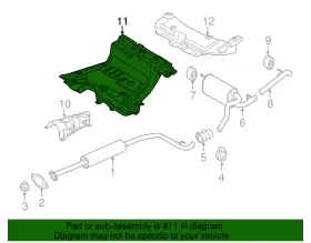 DV6Z-58114B06-C FORD Heat Shield #2