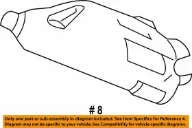 CV6Z-5E258-A FORD OEM Exhaust Converter Shield #2