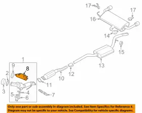 CV6Z-5E258-A FORD OEM Exhaust Converter Shield