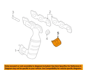 YL8Z-5E258-AB FORD OEM Exhaust Manifold Heat Shield Right