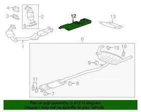 20907416 GM Exhaust Heat Shield Srx Cadillac #3
