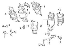 18123-R70-A00 HONDA Cover Rear Converter #2