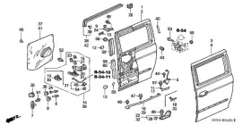 72616-S0X-A01 HONDA Cover Slide Door Hook Odyssey