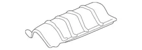 74601-SDA-A00 HONDA Plate Floor Heat Baffle Accord