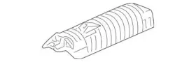 74602-SHJ-A00 HONDA Plate Floor Heat Baffle Odyssey