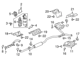 74611-TVA-A00 HONDA Plate Floor Heat Baffle #2