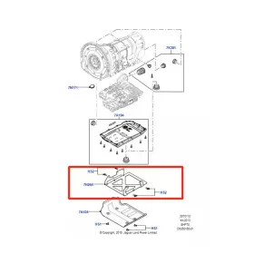 550742106763 HUKYU Oil Pan Heat Shield Bracket Land Sport #3