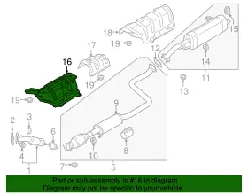 28791-F3000 HYUNDAI Heat Shield #2