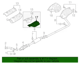28793-3S000 HYUNDAI Heat Shield #2