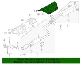 28795-F2000 HYUNDAI Heat Shield #2