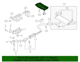 28795-G3100 HYUNDAI Heat Shield #2