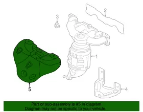 28525-2G320 KIA Heat Shield #2