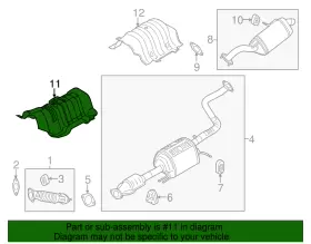 28791-B2000 KIA Heat Shield #2