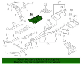28793-J5000 KIA Heat Shield #2