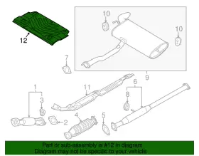 28796-2S000 KIA Heat Shield #2