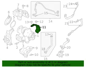 LR161654 LAND-ROVER Turbocharger Mount Heat Shield #2