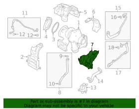 LR161656 LAND-ROVER Turbocharger Mount Heat Shield #2