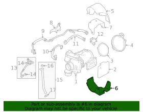 LR161659 LAND-ROVER Turbocharger Mount Heat Shield #2