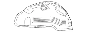17168-0P020 LEXUS Exhaust Manifold Heat Shield ES350