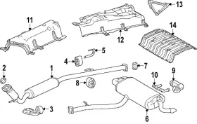 58328-0E060 LEXUS Muffler Shield