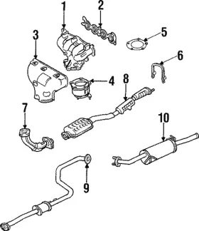 B6CK-13-390D MAZDA Manifold Insulator MX-3