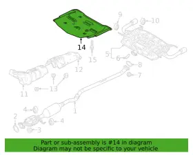 GBEF-56-451 MAZDA Floor Rear Insulator Heat Shield Pan