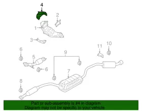 L380-40-860D MAZDA Catalytic Converter Heat Shield Upper #2
