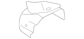 L380-40-860D MAZDA Catalytic Converter Heat Shield Upper