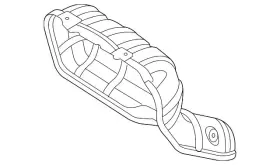 LF50-13-390B MAZDA Manifold Cover Insulator Ex