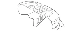 ZZD1-13-390A MAZDA Exhaust Manifold Heat Shield Tribute