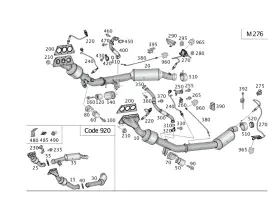 164-491-03-30 MERCEDES Screening Plate GLE400