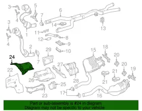 205-682-37-00 MERCEDES Heat Shield #2