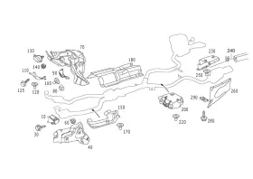 230-682-06-71 MERCEDES Shielding SL550