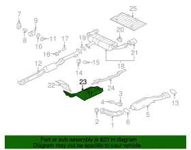 5374A103 MITSUBISHI Floor Pan Heat Shield #2