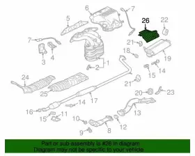 MR982208 MITSUBISHI Rear Floor Pan Heat Shield Galant #3