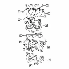 4892448AB MOPAR Exhaust Manifold Heat Shield Jeep Wrangler #2