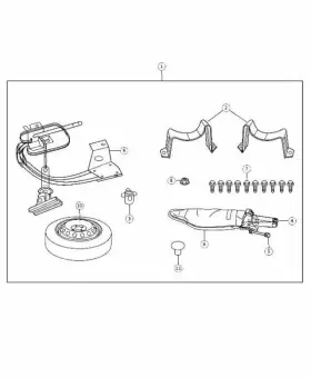 6104709AA MOPAR Nut Wiper Hex Flange Kit Chrysler Dodge #3