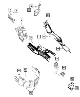68067436AB MOPAR Exhaust Shield Right