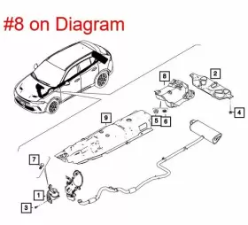 68246764AA MOPAR Fuel Tank Heat Shield Compass Renegade #3